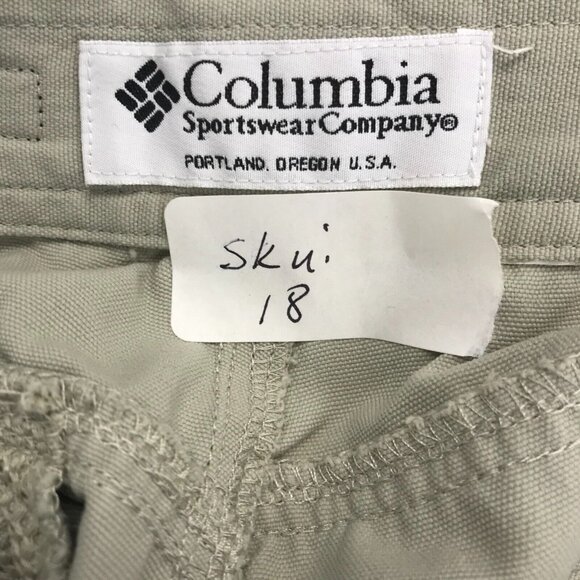 COLUMBIA GRT Conversion Pants Womens 4 Cargo Zipper Ankle Tan - Picture 13 of 13